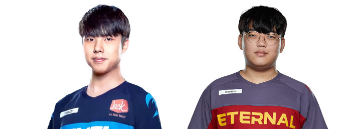 Lee 'Fearless' Eui-Seok (Left) and Choi 'Hanbin' Han-been (Right)