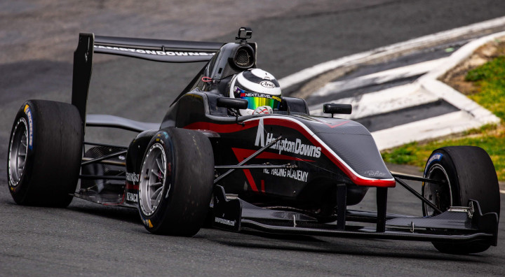 Photo of Flynn racing at Hampton Downs in the Toyota FT50